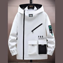 Charger l'image dans la galerie, Veste Coupe-Vent à Capuche Zip Asymétrique
