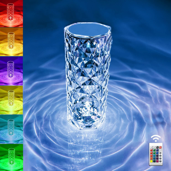 Lampe en Cristal à Contrôle Tactile